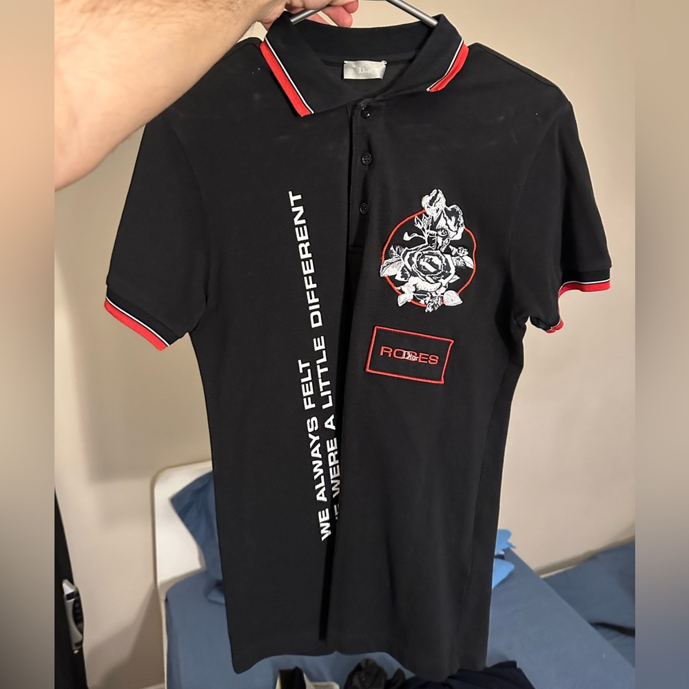 Dior Black Polo - Size S